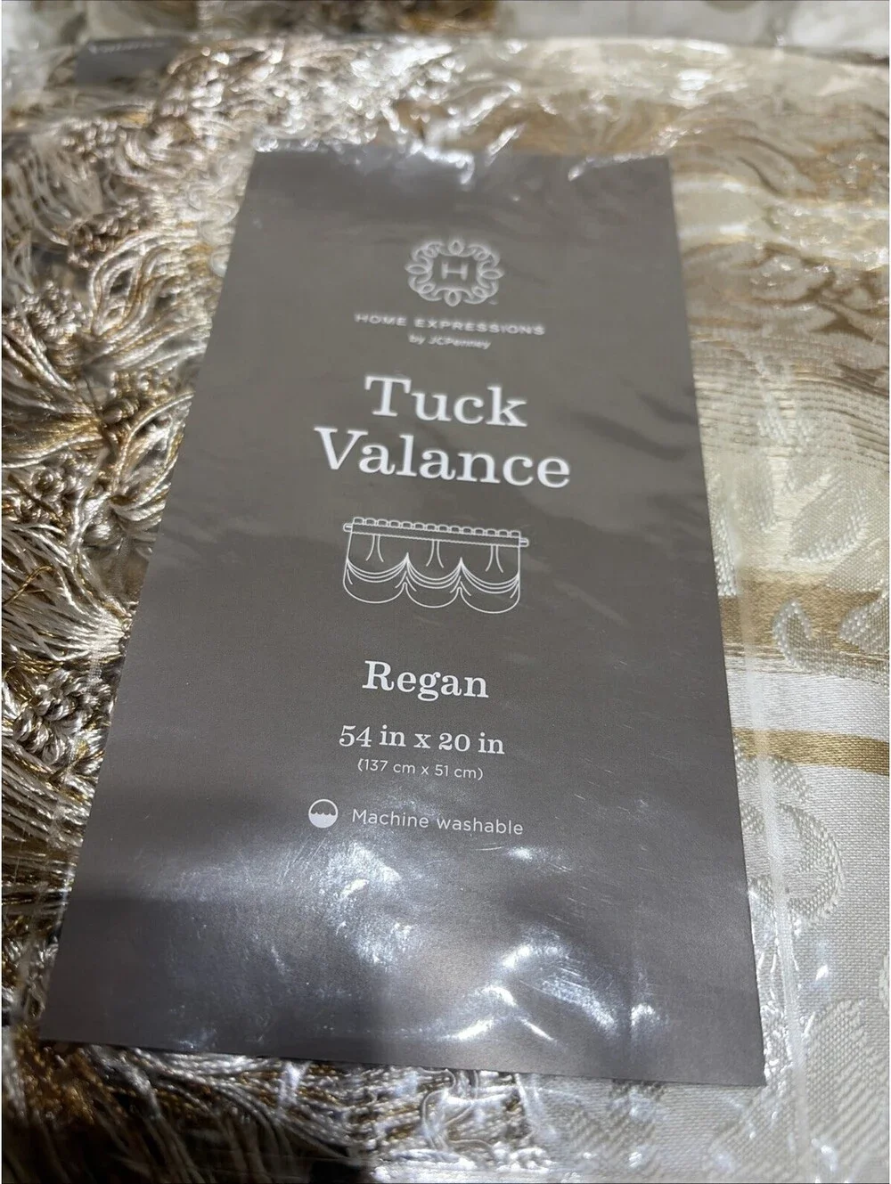 4 New Tuck Valances  Home Expressions By JC Penney - Regan 54in X 20in